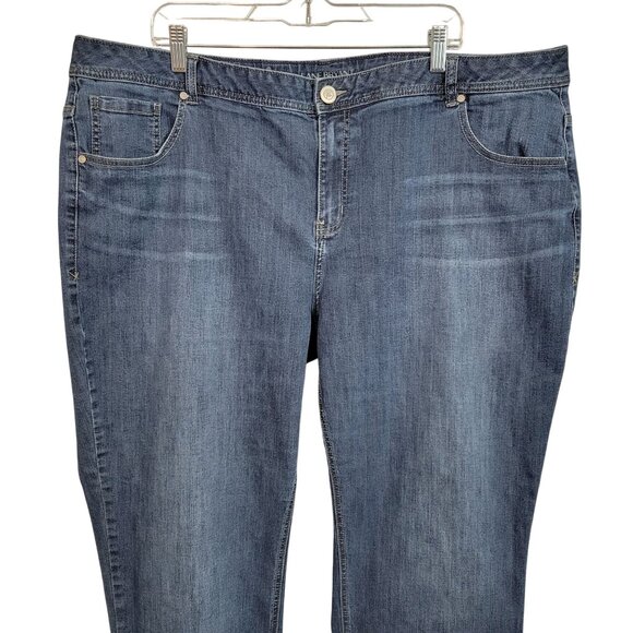 Lane Bryant 24 Jeans Straight Leg Genius Fit Denim Stretch Denim Classic Pockets - Picture 4 of 13